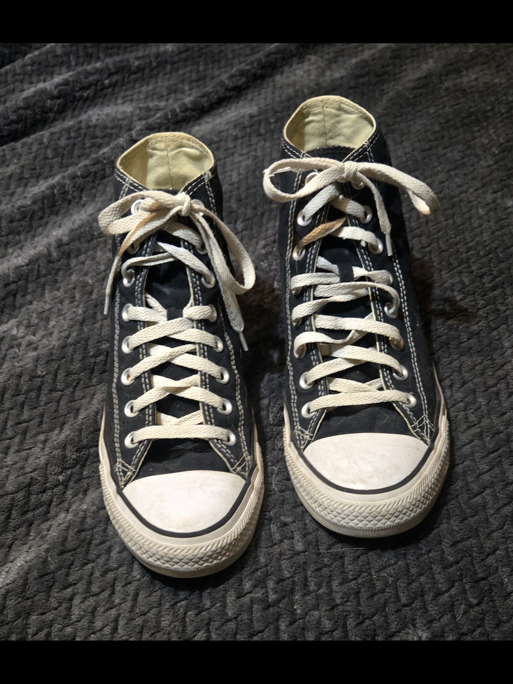 Converse Chuck Taylor All Star High Top Sneakers - Black & White - Picture 3 of 10